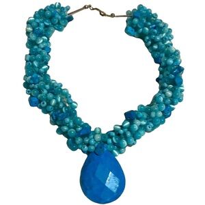 Turquoise beaded necklace 🩵